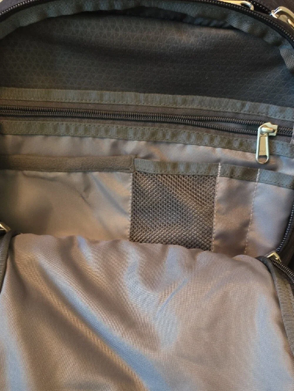 The North Face Navy Blue Backpack with Reflective Stripes
